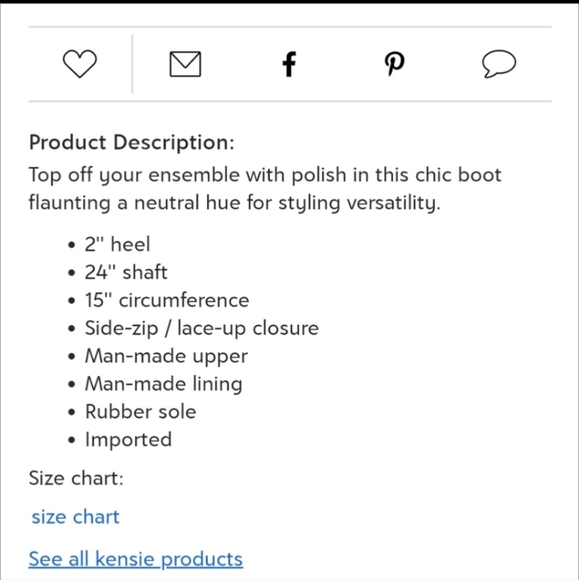 Kensie faux suede over knee drawstrings boots - Picture 5 of 10